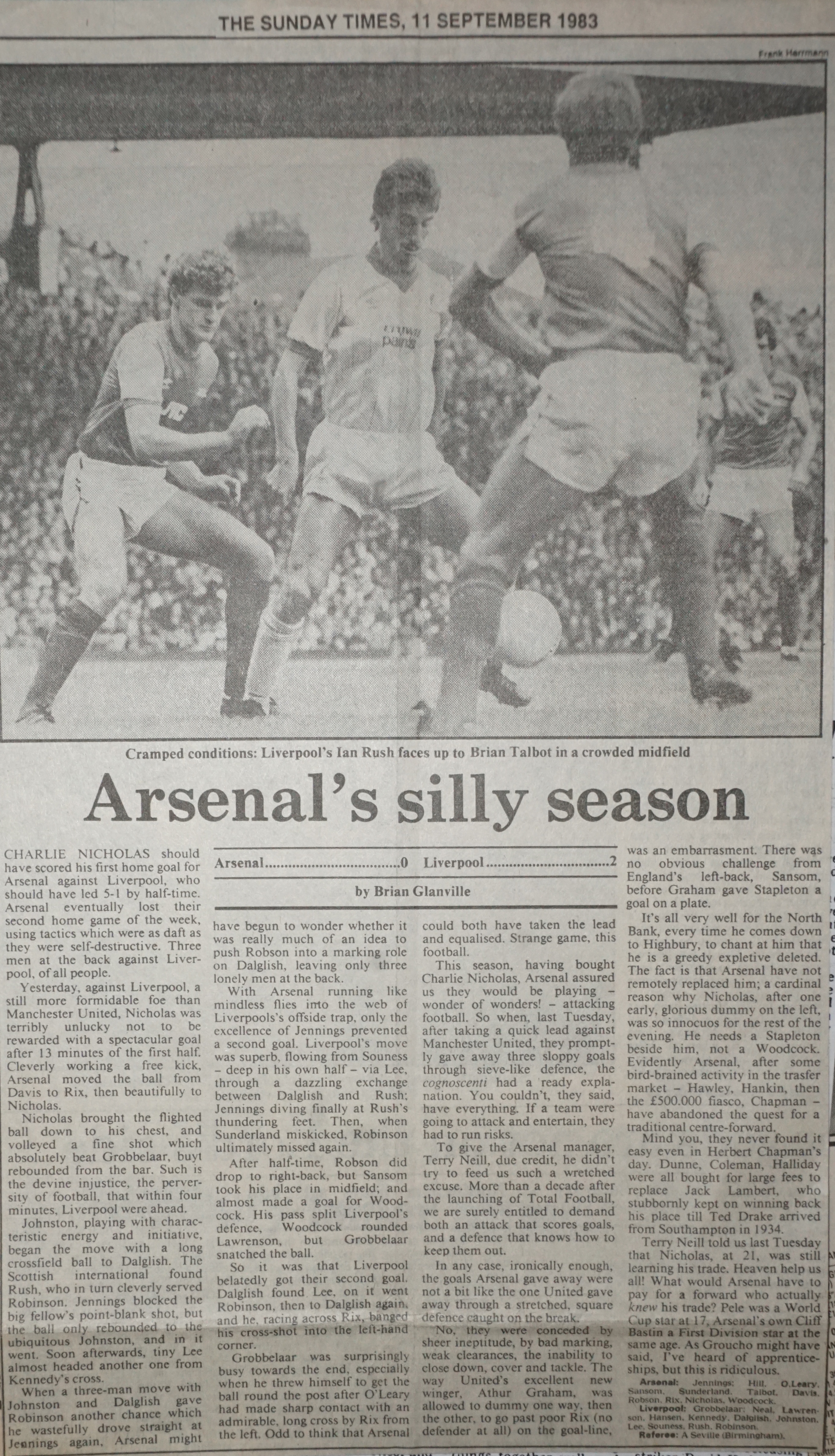 Arsenal's silly season